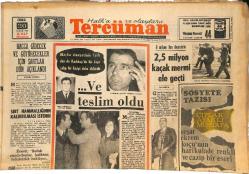 Tercüman Gazetesi 20 Aralık 1968 - Barzani'nin Sağ Kolu Talbani İle Arası Açıldı - Irak'ta Kanlı Çarpışmalar Başladı GZ144870