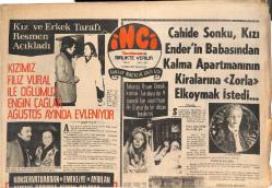Tercüman Gazetesi İnci Eki 3 Nisan 1972 - Filiz Vural Engin Çağlar İle Evleniyor - Hakkı Derman Kanunen Kemana Veda Etti! GZ144961