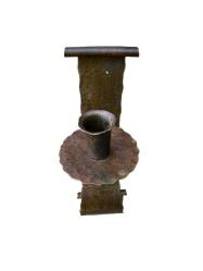 Antika El Yapımı Metal Aplik Mumluk ŞamdanAOB4089