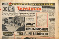 Tercüman Gazetesi 15 Ekim 1971 - Sunay , 2500.Kuruş Şenlikleri İçin İran'a Gitti - Sunay İkinci Görüşmede Teklifini Bildirecek GZ145379