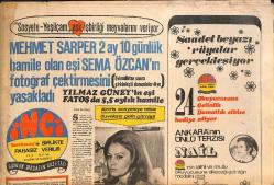 Tercüman Gazetesi İnci Eki 26 Nisan 1971 - Alain Delon Uysal Kadın Mireille'e Aşık Olunca Uslanmış GZ145446