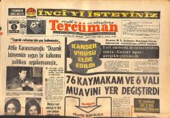 Tercüman Gazetesi 4 Temmuz 1971 - Fraizer Gösteri Maçı Yapacak - Kennedy'nin CIA'nın Yetkisini Kısıtlamak İstediği İçin Öldürüldüğü İddia Edildi GZ145586