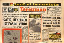 Tercüman Gazetesi 29 Temmuz 1972 - Adana Milletvekili Kemal Satır, İstifasını Verdi - Başbakan Melen, Atatürk Stadının Açılmasını Emretti! GZ146067