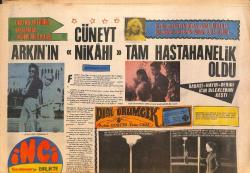 Tercüman Gazetesi İnci Eki 9 Temmuz 1970 - Cüneyt Arkın'ın Nikahı Tam Hastanelik Oldu - Barış Manço, İngiliz Kızı İle Sevişiyor GZ146224