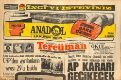 Tercüman Gazetesi 14 Kasım 1972 - Kızıldere'nin Sağ Tek Sanığı Kürkçü, Hakim Önüne Çıktı! - Didi: Cemil Ve Ender Alınırsa, Şampiyonluk Sözü Veririm! GZ146269