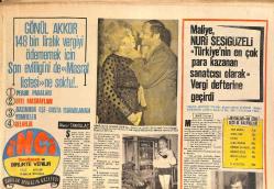 Tercüman Gazetesi İnci Eki 19 Aralık 1971 - Gönül Akkor 148 Bin Liralık Vergiyi Ödememek İçin Son Evliliğini De Masraf Listesine Soktu GZ146231