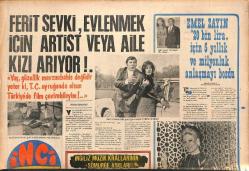 Tercüman Gazetesi İnci Eki 13 Mayıs 1971 - Emel Sayın 20 Bin Lira İçin 5 Yıllık Ve Milyonluk Anlaşmayı Bozdu GZ147370