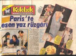 Hürriyet Gazetesi Kelebek Eki 20 Aralık 1983 - Hülya Koçyiğit'in 3 Kişilik Doğum Günü Partisi GZ147375
