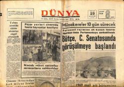 Dünya Gazetesi 29 Ocak 1970 - Feri Cansel, Türkan Şoray İran'dan Teklif Aldı - Kartal Tibet'e Sahnede Şiir Okuması İçin Teklif Yapılıyor GZ147898