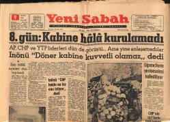 Yeni Sabah Gazetesi 9 Kasım 1961 - Hollywood Yangınında Zarar 150 Milyon Lira - Eski MBK Üyeleri Dün Toplandı GZ148390
