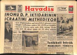 Havadis Gazetesi 14 Mart 1957 - Rita Hayworth Ali Han'dan Ayrıldığına Pişmanmış - Amerikalılar Türkiye'ye Helikopter Satmak İstiyor GZ149046