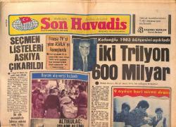 Son Havadis Gazetesi 26 Eylül 1982 - Seda Sayan'a Tatil Yaramadı - Bayan Walesa : Zafer Bizim Olacak GZ149439