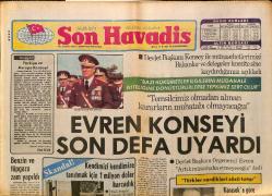 Son Havadis Gazetesi 1 Şubat 1982 - Evren Konseyi Son Defa Uyardı - Canına Kıymak İsteyen Bülent Ersoy Kurtarıldı GZ49694