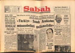 Sabah Gazetesi 13 Nisan 1967 - Gizli Komünist Partisi Üyeleri Arasında İhtilaf Çıktı - Hamido Teslim Oldu - Grivas,Dün Tekrar İstifa Etti GZ149544