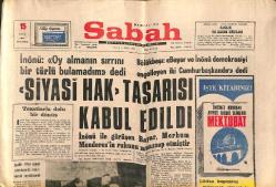 Sabah Gazetesi 15 Mayıs 1969 - Türk'ün Kurtuluş Savaşı 50 Yıl Önce Bugün Başlamıştı - Orhan Kiverlioğlu Aydın'da Konferans Verecek GZ149724