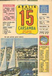 15 Aralık 1982 Takvim Yaprağı - Doğum Günü Hediyesi EFMN13609