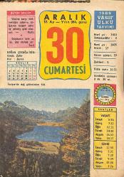 30 Aralık 1989 Takvim Yaprağı - Doğum Günü Hediyesi EFMN13642