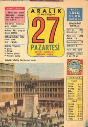 27 Aralık 1982 Takvim Yaprağı - Doğum Günü Hediyesi EFMN13648