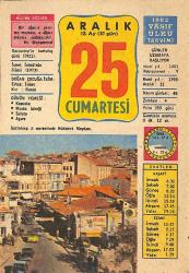 25 Aralık 1982 Takvim Yaprağı - Doğum Günü Hediyesi EFMN13650