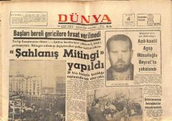 Dünya Gazetesi 4 Mart 1968 - Amerikalılar Vietkong Mevzilerini Bombaladılar - Jacqueline İsyan Etti - Fenerbahçe Galatasaray'ı 3-0 Yendi GZ150424