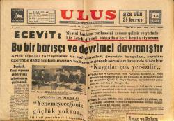 Ulus Gazetesi 14 Mayıs 1969 - Türkiye Liginin Yeni Lideri Galatasaray - İnönü: Yenemeyeceğimiz Güçlük Yoktur GZ150633