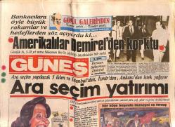 Güneş Gazetesi 6 Ocak 1986 - Amerikalılar Demirel'den Korktu - Petrol İçin İran'la Anlaşma - Çıplak Protesto GZ151538
