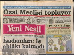 Yeni Nesil Gazetesi 16 Temmuz 1988 - Taşıt Vergisi Karmakarışık - Kâbe Örtüsü Bir Yılda Yapılıyor GZ151681