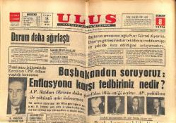 Ulus Gazetesi 18 Şubat 1966 - NATO Savunma Bakanları Washington'da Toplanıyor - Amerikalılar Ve Vietnam GZ152539