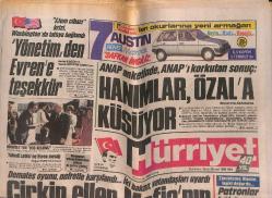 Hürriyet Gazetesi 1 Temmuz 1988 - İstanbul'da 2. Köprü Bayramı - Zeliha Berksoy: Babam Kuzu, Annem Panterdi GZ153370