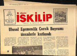 Bizim İskilip Gazetesi 26 Nisan 1971 - Ulusal Egemenlik Çocuk Bayramı Törenlerle Kutlandı - Barzani'nin Türkiye'ye Silah Soktuğu Anlaşıldı GZ153570