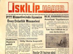 İskilip Haber Gazetesi 15 Haziran 1989 - Halkbank Restore Edildi - Sanayi Sitesi Çevre Düzenlemesi Bu Yıl - Belediye Başkanı Almanya Yolunda GZ153593