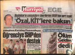 Hürriyet Gazetesi Ege Eki 15 Mayıs 1988 - İzmirspor İntihar Etti - Altay İçin En Zor 90 Dakika GZ153647