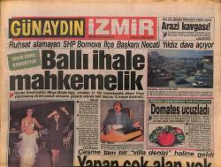 Günaydın İzmir Gazetesi 18 Şubat 1990 - Çeşme Tam Bir Villa Denizi Haline Geldi - Şampiyon Altay GZ153659