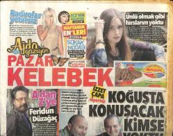 Efemera - Hürriyet Gazetesi Kelebek Eki 10 Mart 2013 - Arda Kural'ın En Büyük Destekçisi Annesi Gülnur Kural GZ153831 - kitantik - kitaLog