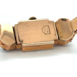 Vintage Nacar 18 Ayar Altın Elmas ve Yakut Taşlı Kurmalı Bayan Kol Saati – 28.22g | Antika / Koleksiyonluk ELM366 #35.74