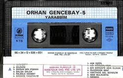 Orhan Gencebay 5 – Yarabbim (İkinci El) Kaset KST26604