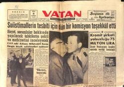 Vatan Gazetesi 3 Haziran 1960 - Dün de 19 M.Vekili Yassıadaya Alındı - Anayasa İçin , İzahat Verildi GZ154006