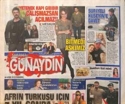Sabah Gazetesi Günaydın Eki 26 Nisan 2018 - İbrahim Tatlıses 7 Yıl Sonra Stüdyoda - Hülya Avşar: Yaşadıklarım Zamanla Değerlenecek GZ154268