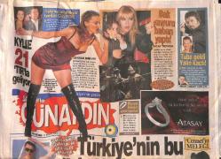 Sabah Gazetesi Günaydın Eki 10 Nisan 2008 - Tuba Ünsal Geldi Yalın Kaçtı - Kylie, 21 Tırla Geliyor - Helin Avşar, İlk Röportajını Yapıyor GZ154487