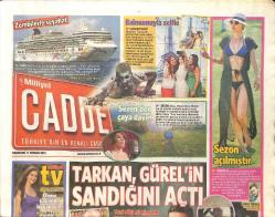 Milliyet Gazetesi Cadde Eki 11 Temmuz 2015 - Sezen Aksu'dan Çaya Davet - Tarkan, Aysel Gürel'in Gün Yüzüne Çıkmamış Albümlerini Besteleyecek GZ154594