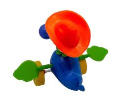 Haykıran Oyuncakları (İstanbul) Maskot Zilli Oyuncak Ördek Bisiklet (Sıfır Ürün) AOB4196 (N)