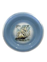 Vintage Sovyet Emaye Metal Duvar Tabağı AOB4211