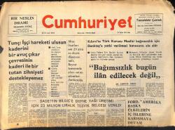 Cumhuriyet Gazetesi 23 Eylül 1975 - Sadettin Bilgiç'e Defne Yağı Üretimi İçin 23 Milyon Liralık Teşvik Belgesi Verildi GZ155383