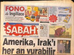 Sabah Gazetesi 14 Kasım 1997 - Saddam'ın Amerikalıları Sınır Dışı Etme Kararı Düşen Tansiyonu Tekrar Yükseltti... - Valilere İnsan Hakları Dersi ! GZ155489
