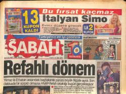 Sabah Gazetesi 18 Şubat 1996 - İran'a Sert Protesto - Adnan Şenses Kara Sevdalı GZ155544