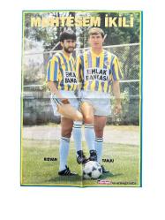 Hürriyet Gazetesi Armağanı Fenerbahçe Futbolcuları Rıdvan-Tanju Poster KRT23408