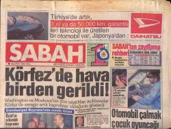 Sabah Gazetesi 30 Ekim 1990 - Fatma Girik Başrol Filmi İçin Saçlarını Kestirdi - Sinan Özen, Kar Tanesi Kasetinin Afişi GZ155909
