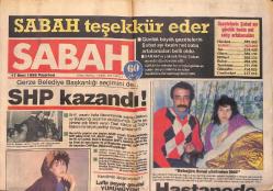 Sabah Gazetesi 17 Mart 1986 -Banu Alkan Yeğenine