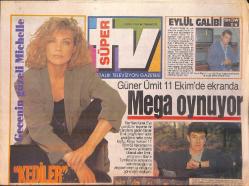 Hürriyet Gazetesi Kelebek TV Eki 2 Ekim 1993 - Adnan Şenses Dağıtacak - Rauf Denktaş'ın Kızı Ender Denktaş: Politikasız Yaşam İstiyorum GZ156203