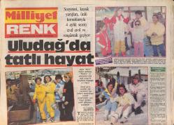 Milliyet Gazetesi Renk Eki 16 Mart 1986 - Uludağ'da Tatlı Hayat - Hitler'i Kaçıran Zenci GZ156218